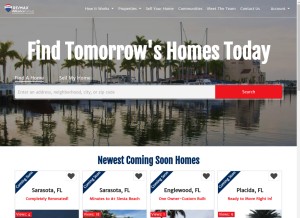 How comingsoonhomesswfl.com looks like on a tablet such as an iPad.