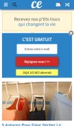 How comment-economiser.fr looks like on a mobile device such as an iPhone.