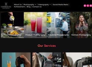 How commercialphotography.in looks like on a tablet such as an iPad.