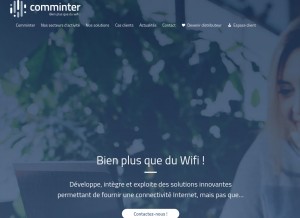 How comminter.com looks like on a tablet such as an iPad.