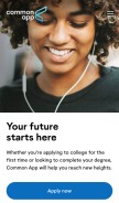 How commonapp.org looks like on a mobile device such as an iPhone.