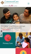 How communicarehc.org looks like on a mobile device such as an iPhone.