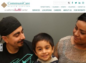 How communicarehc.org looks like on a tablet such as an iPad.
