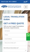 How communicationdubai.com looks like on a mobile device such as an iPhone.