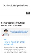 How comofficesetup.com looks like on a mobile device such as an iPhone.