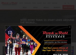 How competitor.com looks like on a tablet such as an iPad.
