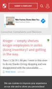 How complaintsboard.com looks like on a mobile device such as an iPhone.