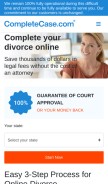How completecase.com looks like on a mobile device such as an iPhone.