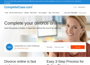How completecase.com looks like on a tablet such as an iPad.