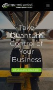 How componentcontrol.com looks like on a mobile device such as an iPhone.