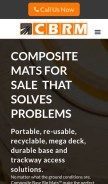 How compositebaserigmats.com looks like on a mobile device such as an iPhone.