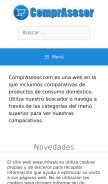 How comprasesor.com looks like on a mobile device such as an iPhone.