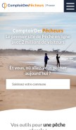 How comptoirdespecheurs.com looks like on a mobile device such as an iPhone.