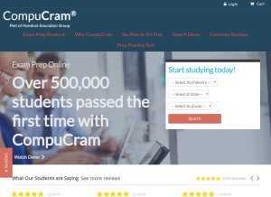 How compucram.com looks like on a tablet such as an iPad.