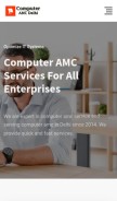 How computeramcdelhi.com looks like on a mobile device such as an iPhone.