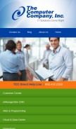 How computercompany.net looks like on a mobile device such as an iPhone.