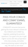 How comquestmed.com looks like on a mobile device such as an iPhone.