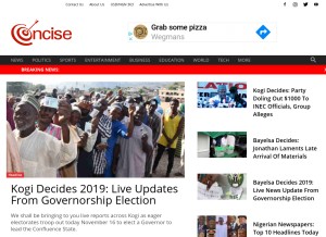 How concisenews.global looks like on a tablet such as an iPad.