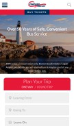 How concordcoachlines.com looks like on a mobile device such as an iPhone.