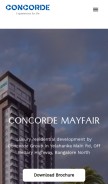 How concorde-mayfair.co looks like on a mobile device such as an iPhone.