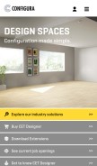 How configura.com looks like on a mobile device such as an iPhone.
