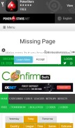 How confirmbets.com looks like on a mobile device such as an iPhone.