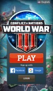 How conflictnations.com looks like on a mobile device such as an iPhone.