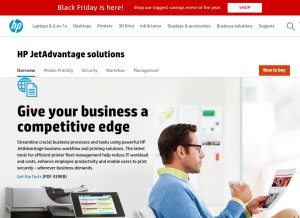 How connected.com looks like on a tablet such as an iPad.