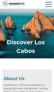 How connecttravelservices.com looks like on a mobile device such as an iPhone.