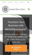 How connectyourcare.com looks like on a mobile device such as an iPhone.