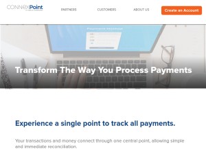 How connexpoint.com looks like on a tablet such as an iPad.