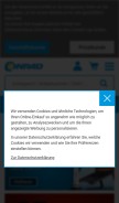 How conrad.ch looks like on a mobile device such as an iPhone.