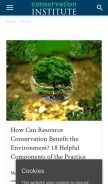 How conservationinstitute.org looks like on a mobile device such as an iPhone.
