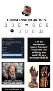 How conservativememes.com looks like on a mobile device such as an iPhone.