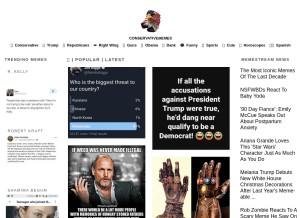 How conservativememes.com looks like on a tablet such as an iPad.