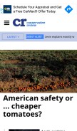 How conservativereview.com looks like on a mobile device such as an iPhone.