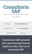 How consultoria-sap.com looks like on a mobile device such as an iPhone.