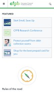 How consumerfinance.gov looks like on a mobile device such as an iPhone.