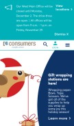 How consumerscu.org looks like on a mobile device such as an iPhone.