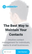 How contactsplus.com looks like on a mobile device such as an iPhone.