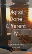 How content.ad looks like on a mobile device such as an iPhone.