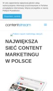 How contentstream.pl looks like on a mobile device such as an iPhone.