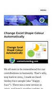 How contexturesblog.com looks like on a mobile device such as an iPhone.