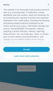 How contiamo.com looks like on a mobile device such as an iPhone.