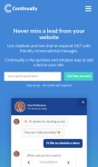 How continual.ly looks like on a mobile device such as an iPhone.