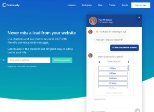 How continual.ly looks like on a tablet such as an iPad.