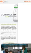 How continulink.com looks like on a mobile device such as an iPhone.