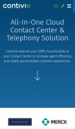 How contivio.com looks like on a mobile device such as an iPhone.