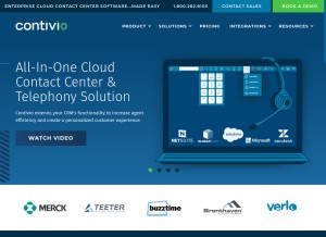 How contivio.com looks like on a tablet such as an iPad.