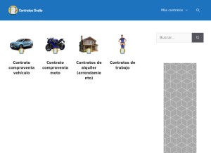 How contratodecompraventa.online looks like on a tablet such as an iPad.